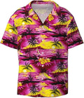 Men's camouflage pattern short sleeve casual shirt in slim fit style