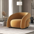 Nordic modern lazy sofa with solid wood frame and custom colour upholstery