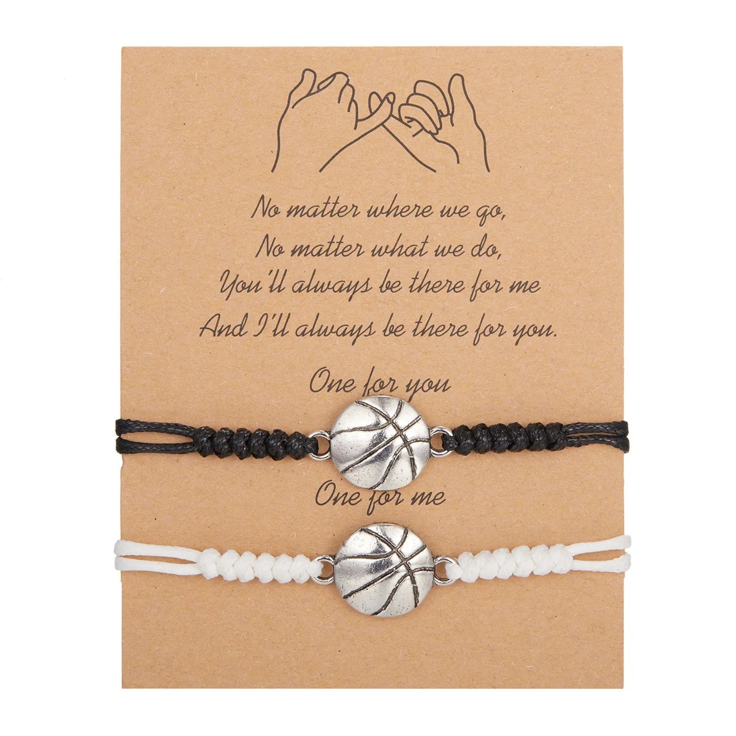 Set of two alloy geometric square bracelets with basketball pattern and electroplated finish