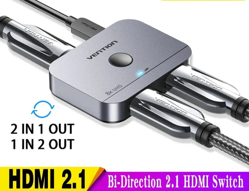 Alloy HDMI cable separator for computer television connections in black or grey
