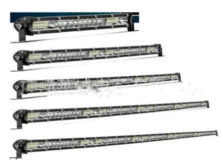Ultra-thin aluminium alloy LED light bar for Model TY vehicle in white.