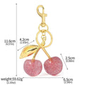 Red zinc alloy three-dimensional key ring pendant for car keys and women's bags