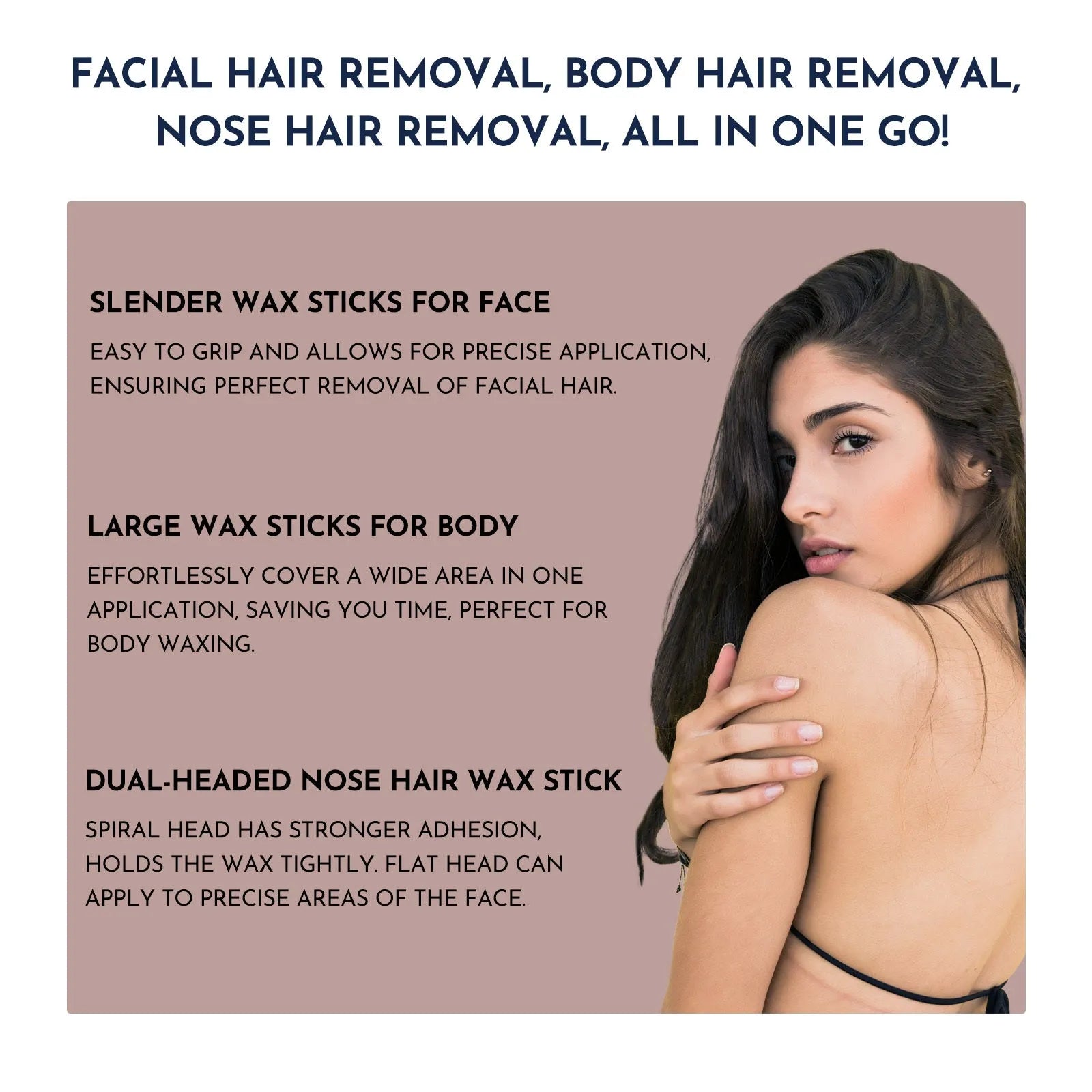 Professional waxing kit with wax warmer, hard wax beans, applicators, and aftercare products for hair removal.
