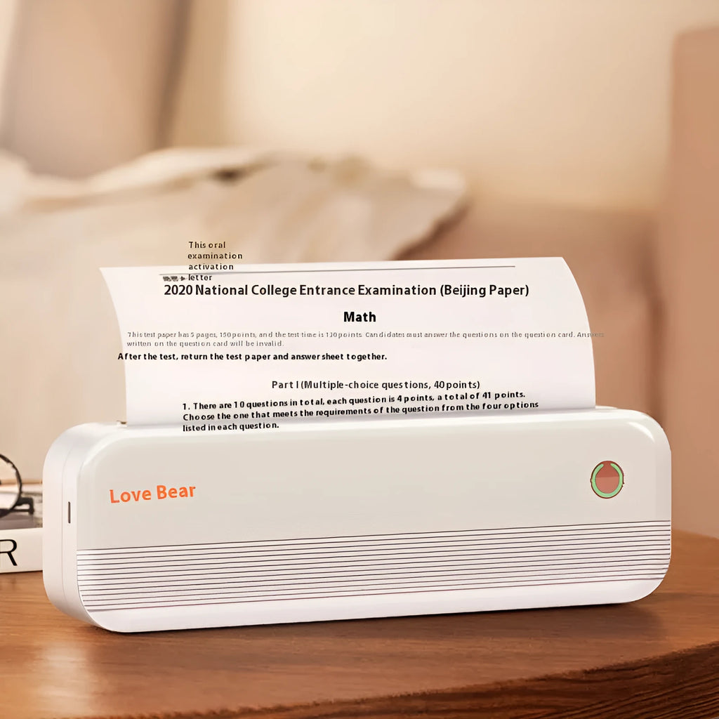 Ailixiong P40 portable thermal printer in compact design with thermal printing technology