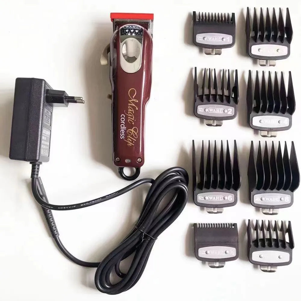 Charging hair clipper set with stainless steel cutter head for adults and children