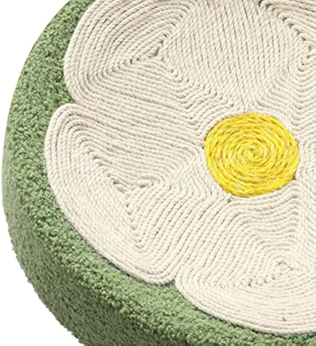 Green sisal cat scratcher bowl lounge bed with round 39cm diameter design