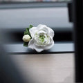 Jasmine car perfume solid air freshener vent clip in beige white or fresh green