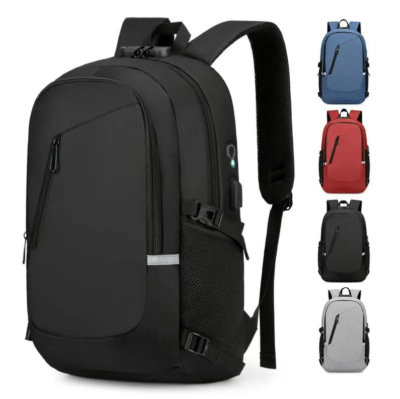 Oxford cloth computer backpack in street trend style with 20-35L capacity for laptop protection