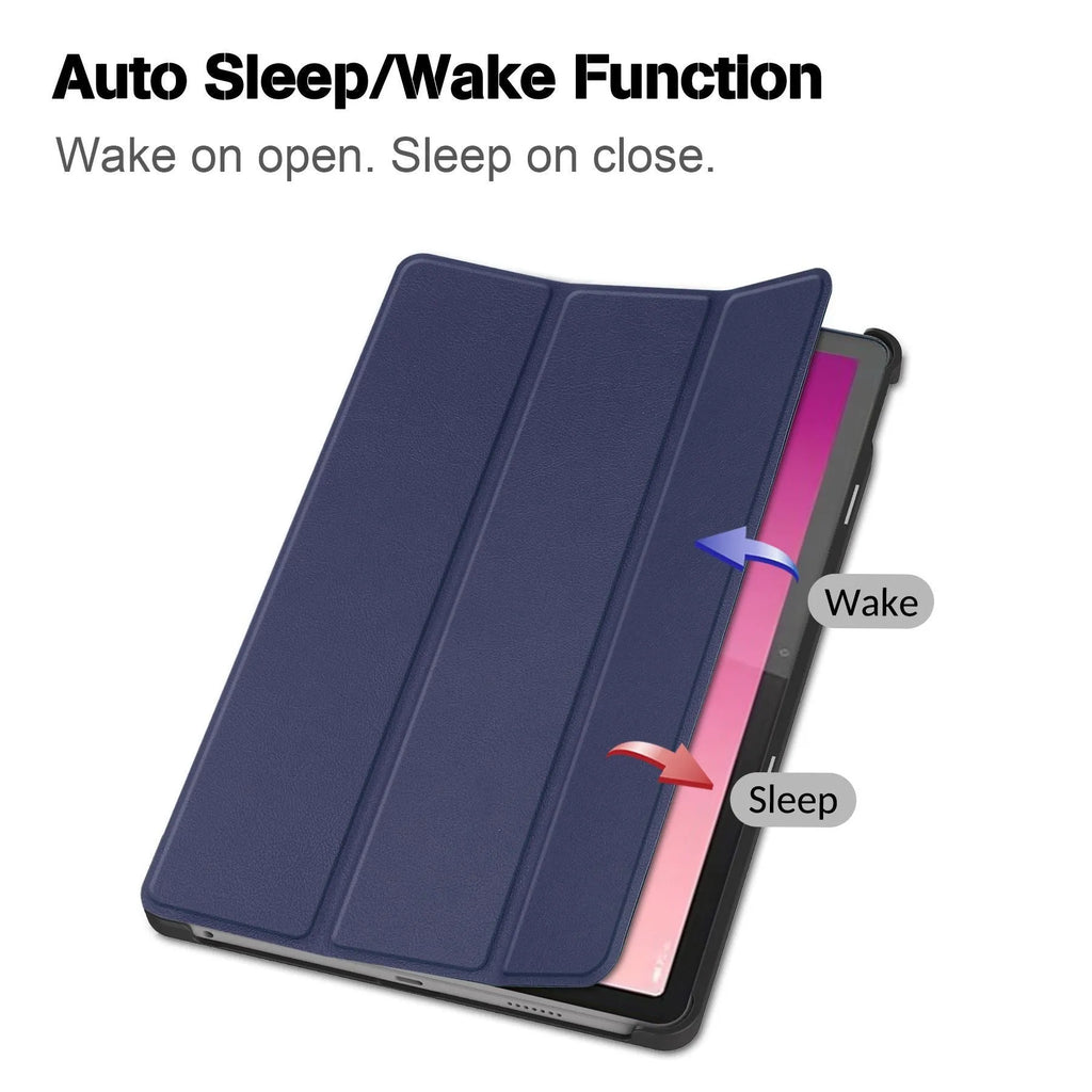 Lenovo Tab P12 tablet protective case in a choice of colours and patterns with a folded magnetic stand.