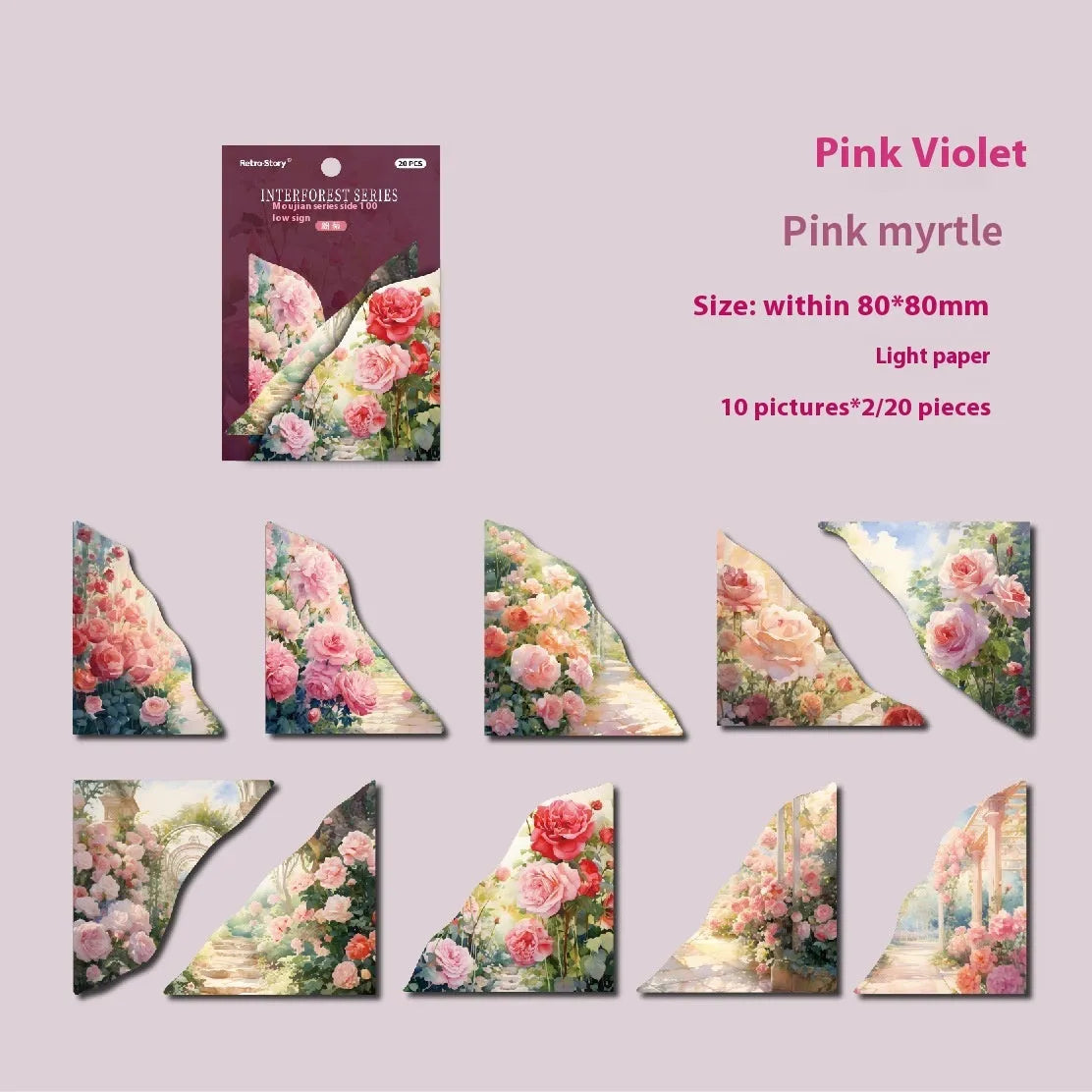 DIY hand account notebook in various colours with printed decorative images