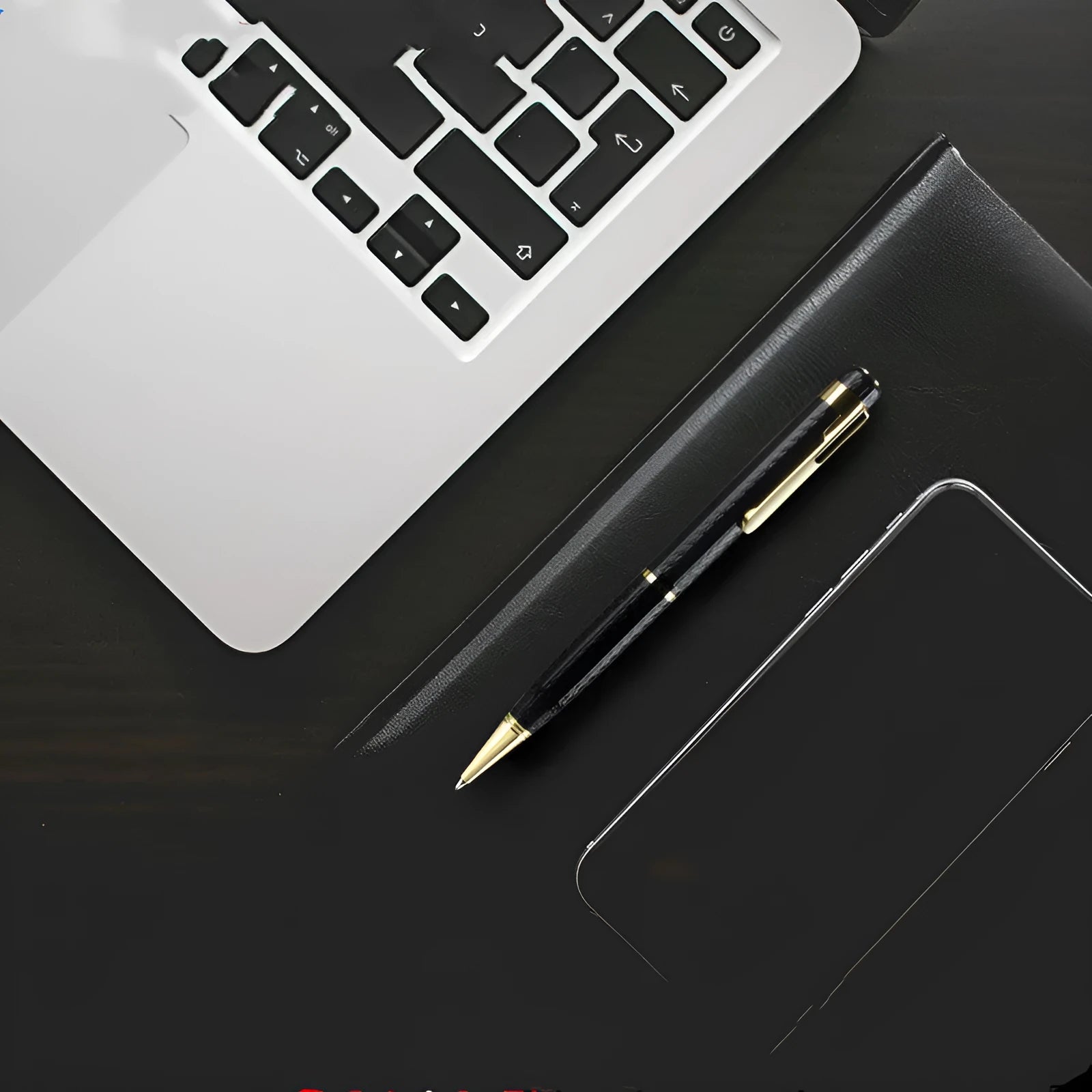 Black pen shaped audio recorder with zinc alloy shell for discreet recording