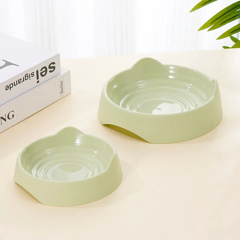Blue ceramic dog slow feeder bowl with maze design for large breed dogs.