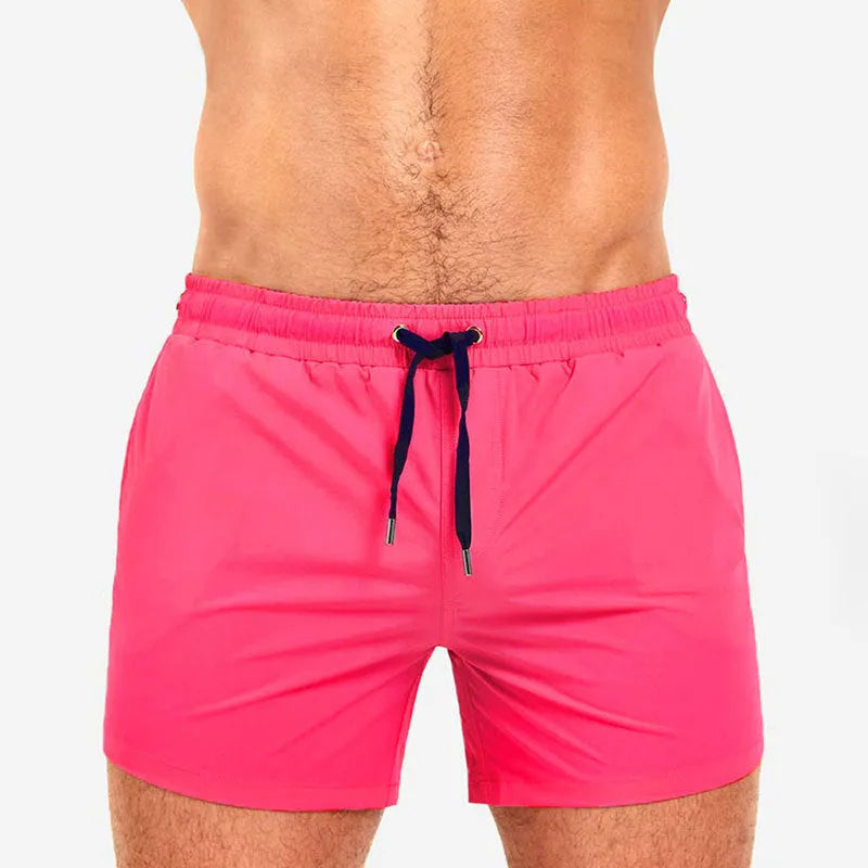 Mesh-lined fitness shorts in multiple colours for swimming and sports training