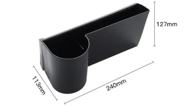 Plastic dashboard cup holder for left-hand drive Tesla Model 3 and Model Y vehicles