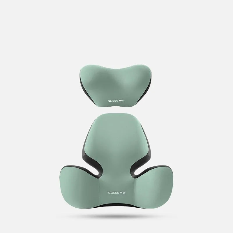 Automotive waist support cushion with memory foam in choice of five colours for car seat comfort