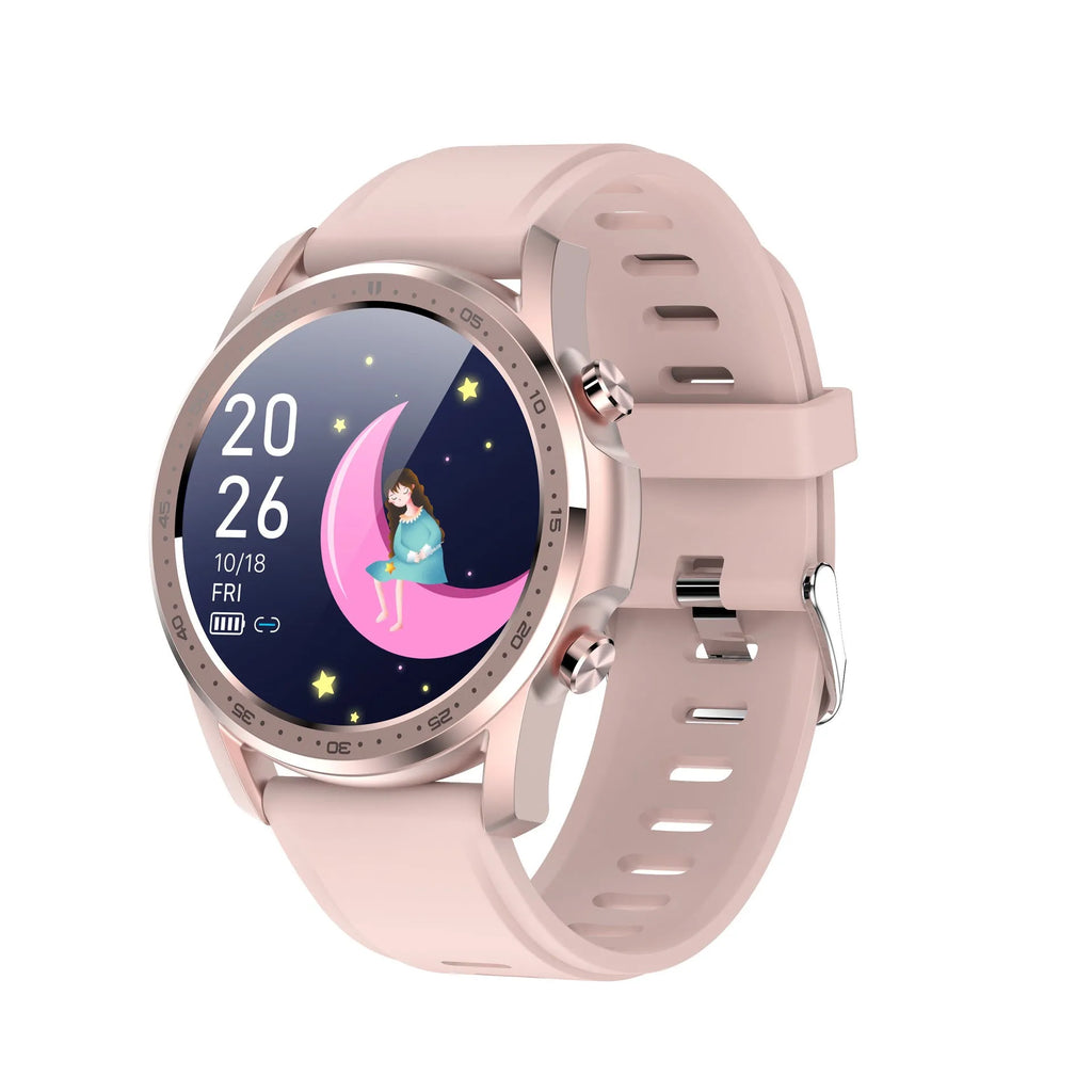 Youth2 body temperature smart bracelet with 1.3-inch screen and zinc alloy frame in black colour
