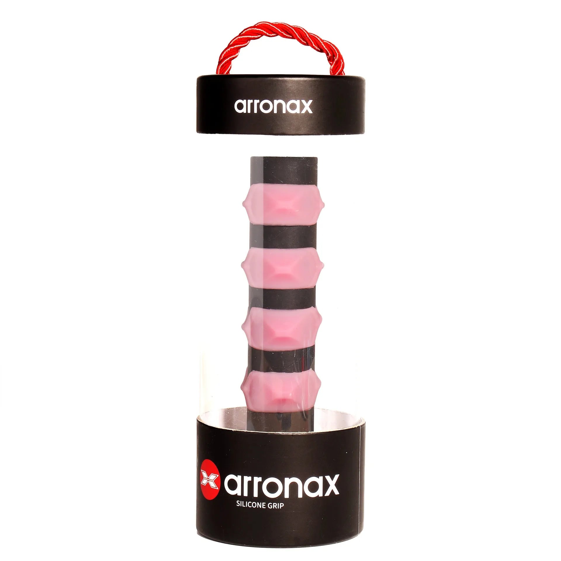 Silicone tennis racket grip band in multiple colours showing 17.6 cm length