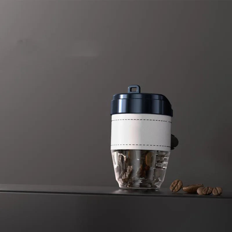 Plastic coffee cup shaped car air freshener with solid coffee bean fragrance