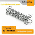 Dog hand holding rope chain with stainless steel compression spring for dogs 30-60 kg