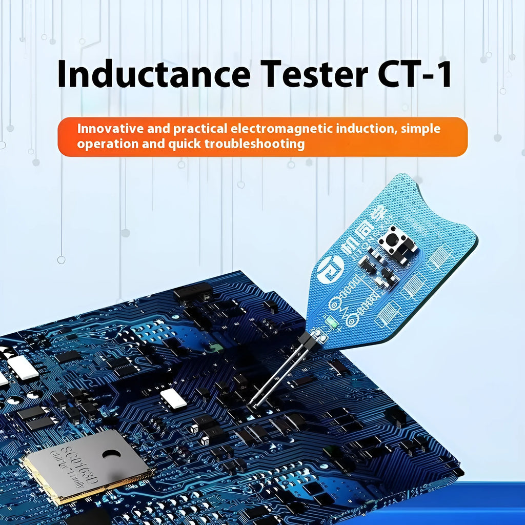 Electric inductance measuring tester JTX model for mobile phone repair, compact 70x30mm handheld device
