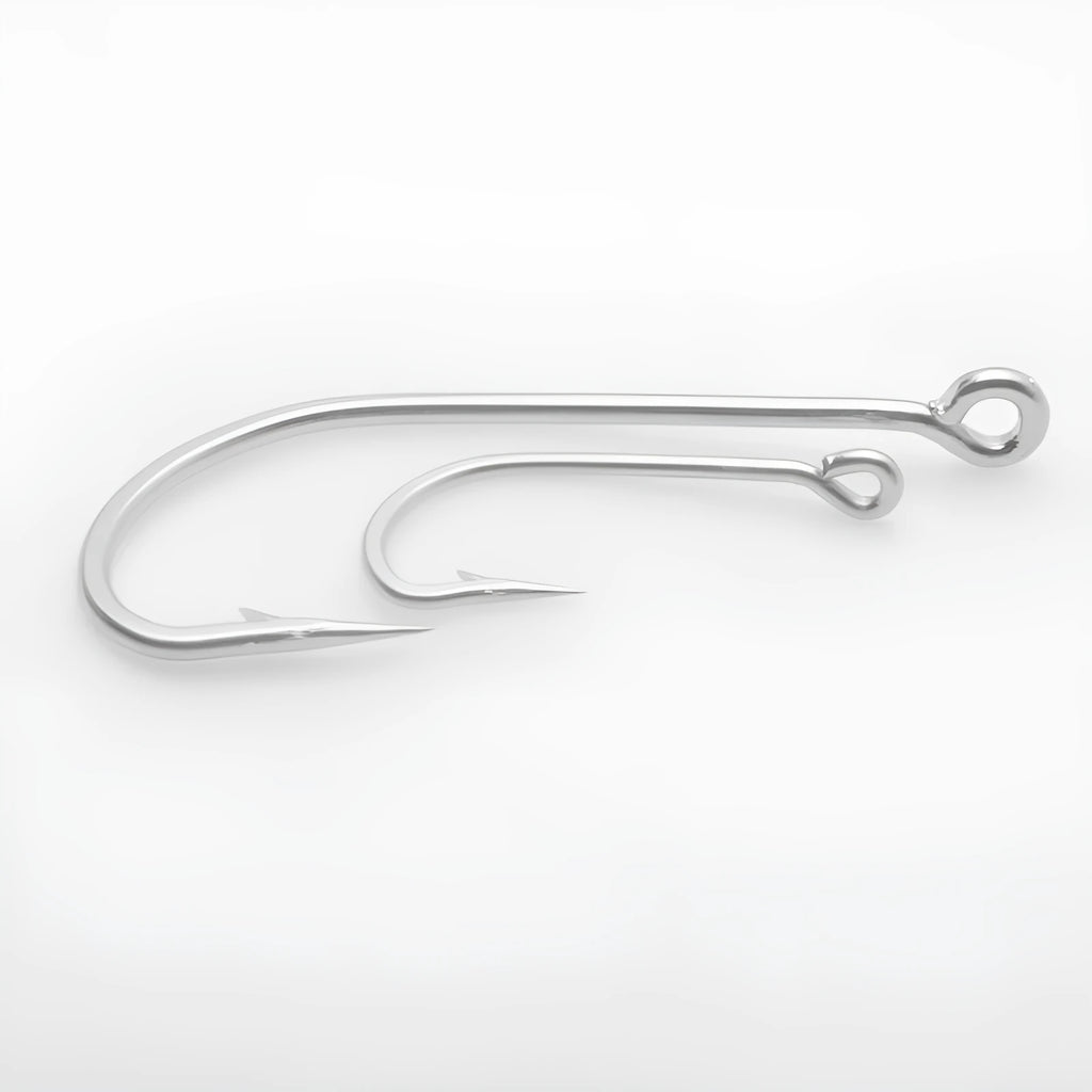Multi-specification alloy sea fishing hooks for boat fishing in 10 or 20 piece packs
