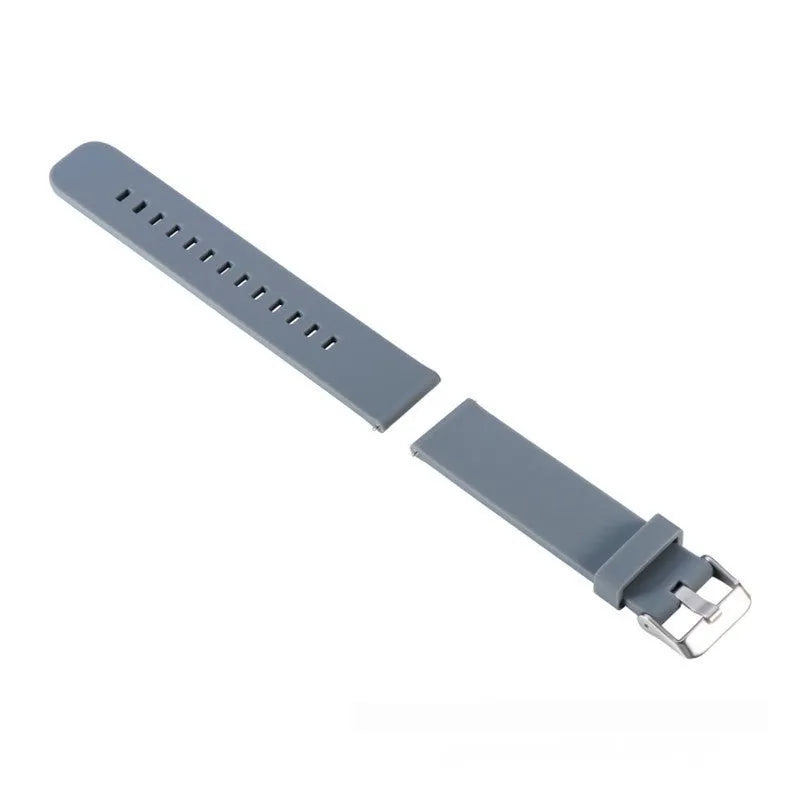 Solid colour silicone sports watch strap for Jiaming Forerunner 245 with straight buckle