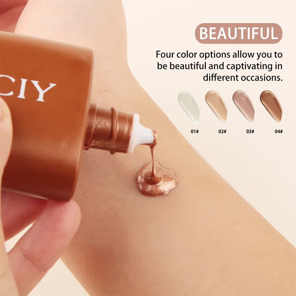 30ML face and body contour highlighting liquid cream in four shade options for natural definition