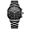 Men's waterproof quartz sports watch with 12mm thick case in multiple colour options