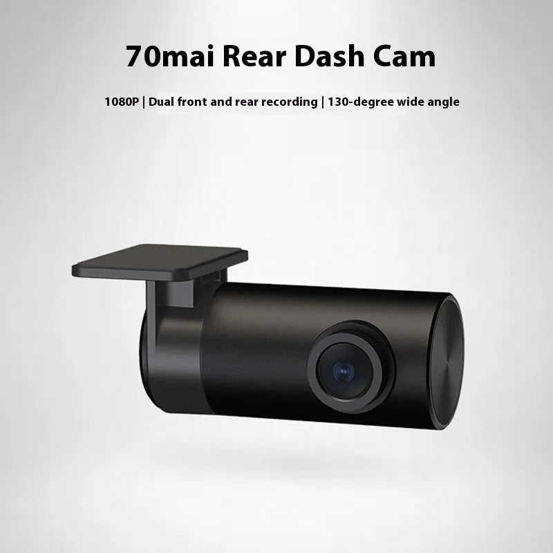 Midrive RC09 compact black rear recording camera for car rear window installation.