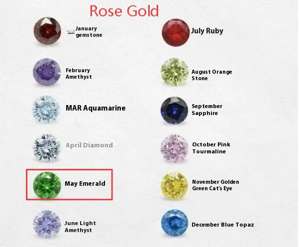 Zircon birthstone pendant necklace on titanium steel chain in silver, gold, or rose gold.