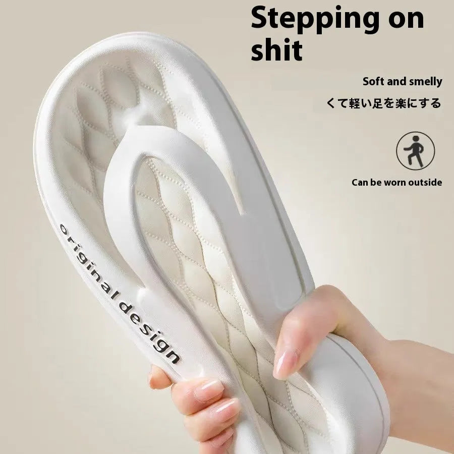 Men's injection moulded EVA flip flops in various colours, showing open-toe beach shoe design