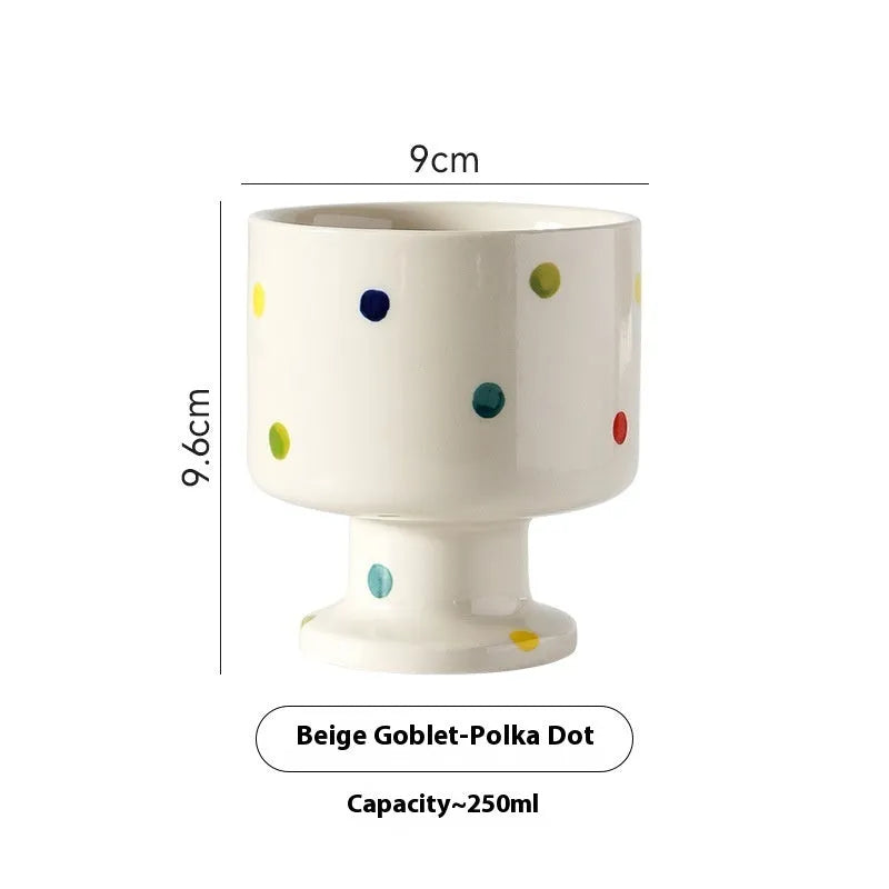 Hand-pinched irregular shaped ceramic mug in solid colour with modern simplicity design
