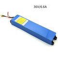 36 volt lithium battery pack for electric scooter with 6.6Ah, 7.8Ah and 10.4Ah capacity options.