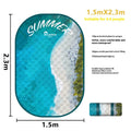 Waterproof picnic mat for 4-8 people showing seasonal colour options and moisture-proof backing