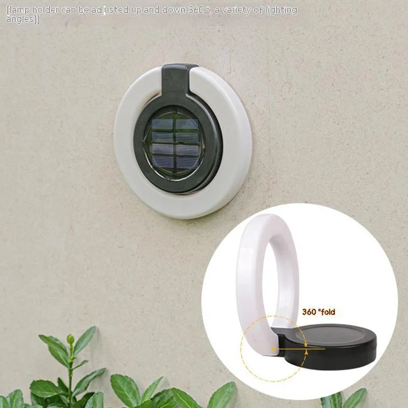 Solar underground light with waterproof plastic housing for garden pathway installation