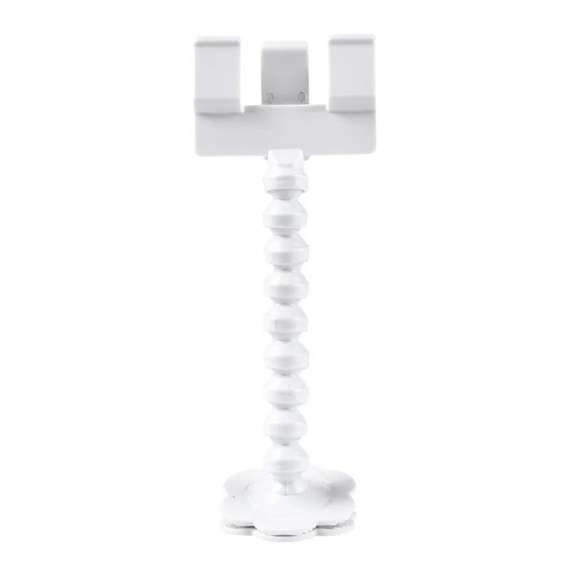Black and white pet photography phone holder with snack grip and 360-degree rotation