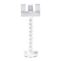 Black and white pet photography phone holder with snack grip and 360-degree rotation