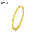 Women's brass gold plated ring showing twist, simple bracelet matte, and simple bracelet glossy styles