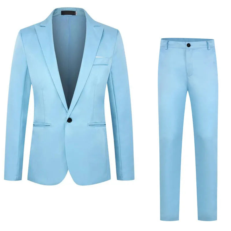 Men's loose fit wedding suit jacket in various colours with Asian sizing options
