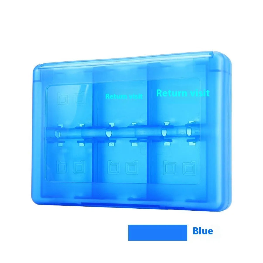 NDS 3DS game card storage box holding multiple game cartridges