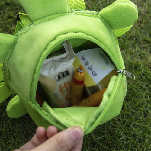 Turtle-shaped dog backpack harness in velvet with metal zipper, shown in available colours