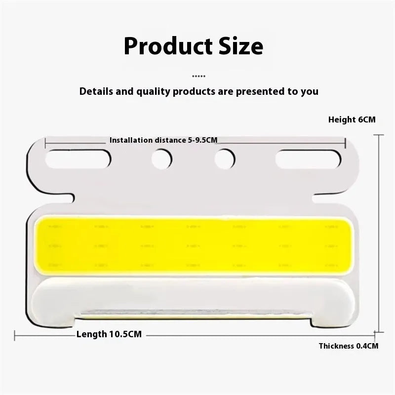 Waterproof aluminium COB LED truck side and ground tire light in red, yellow, green, blue, or white.