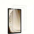 Samsung Galaxy tablet tempered glass screen protector showing HD clarity and full coverage.