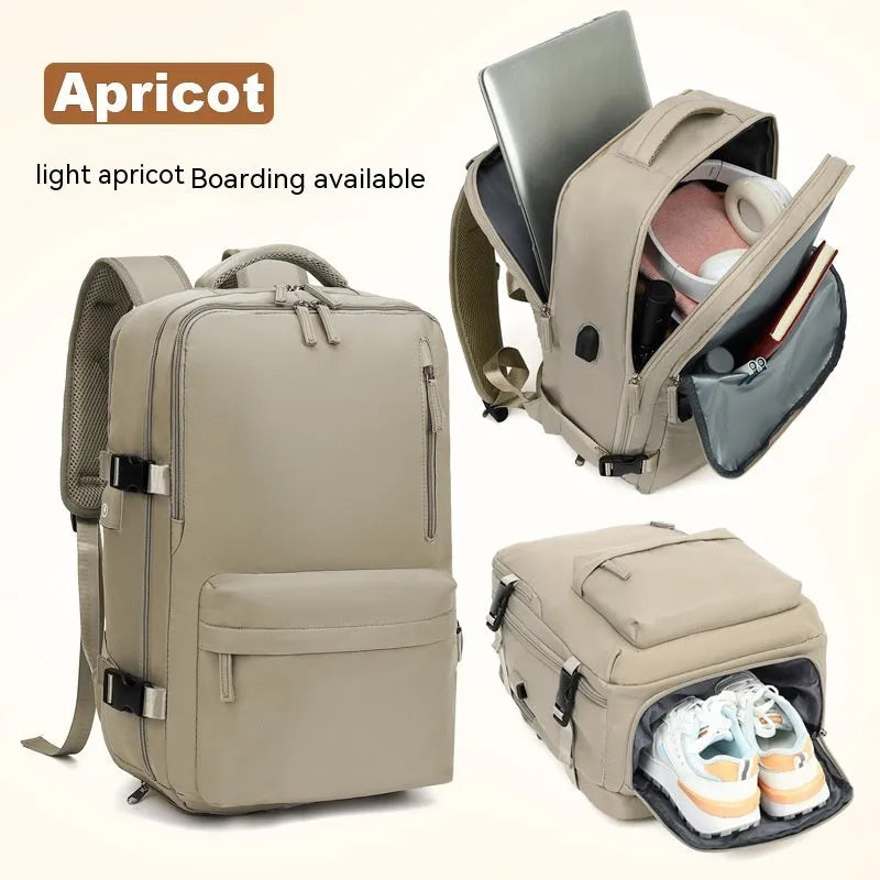 Large waterproof nylon mummy backpack shown in one of 32 available colours, suitable for travel and hiking.