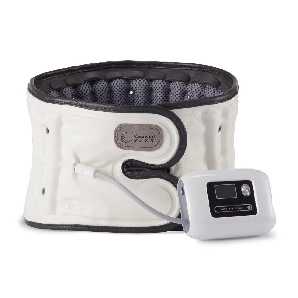Automatic inflation lumbar disc correction waist supporter in PU material.
