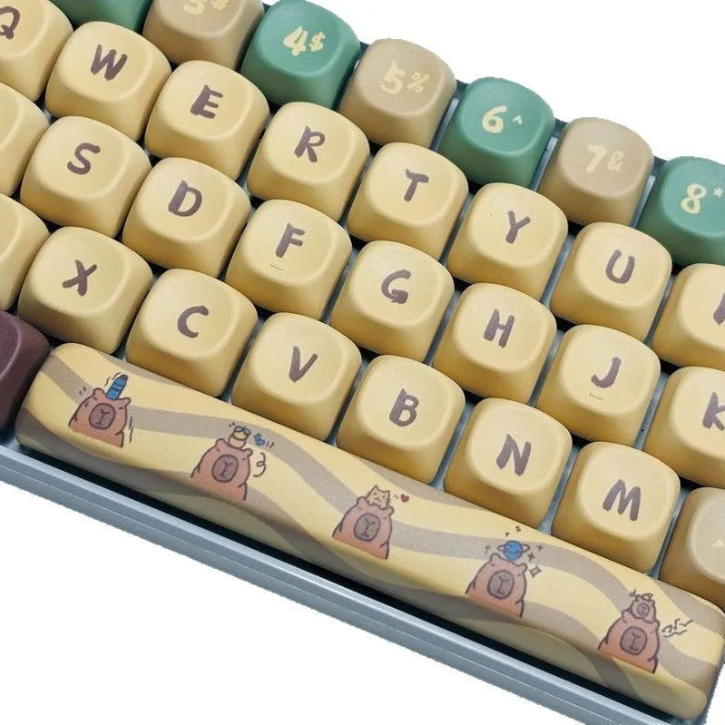 Capabala ABS plastic mechanical keyboard keycaps 130-key set with MOA height profile