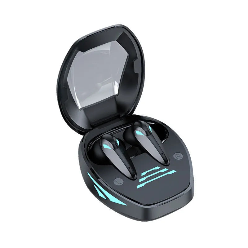 Gaming Headset Bluetooth Headset TG09 Dual Mode Wireless Earbuds with Charging Case PC ABS Black E-Sports Low Latency 10m Range 4-8h Battery