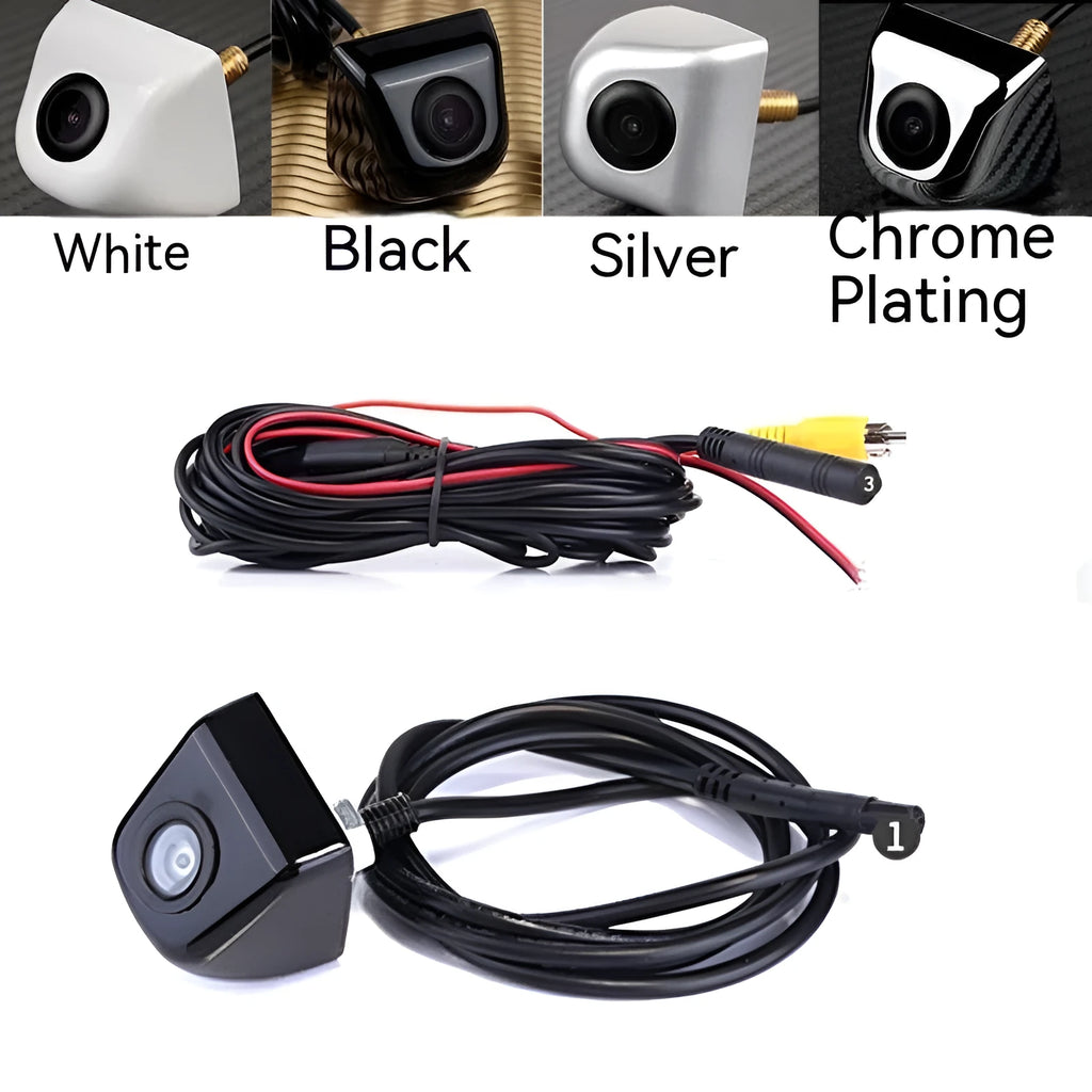 Screw-plug-in HD car night vision waterproof rearview camera with metal shell