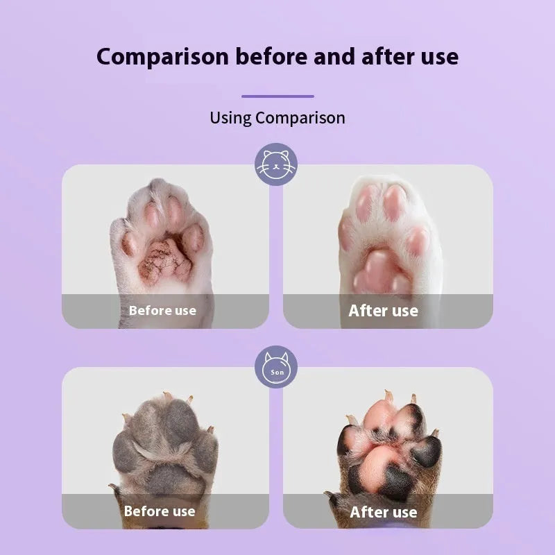 40g pet foot moisturising cream container with Brazilian palm wax formula for dog and cat paw care