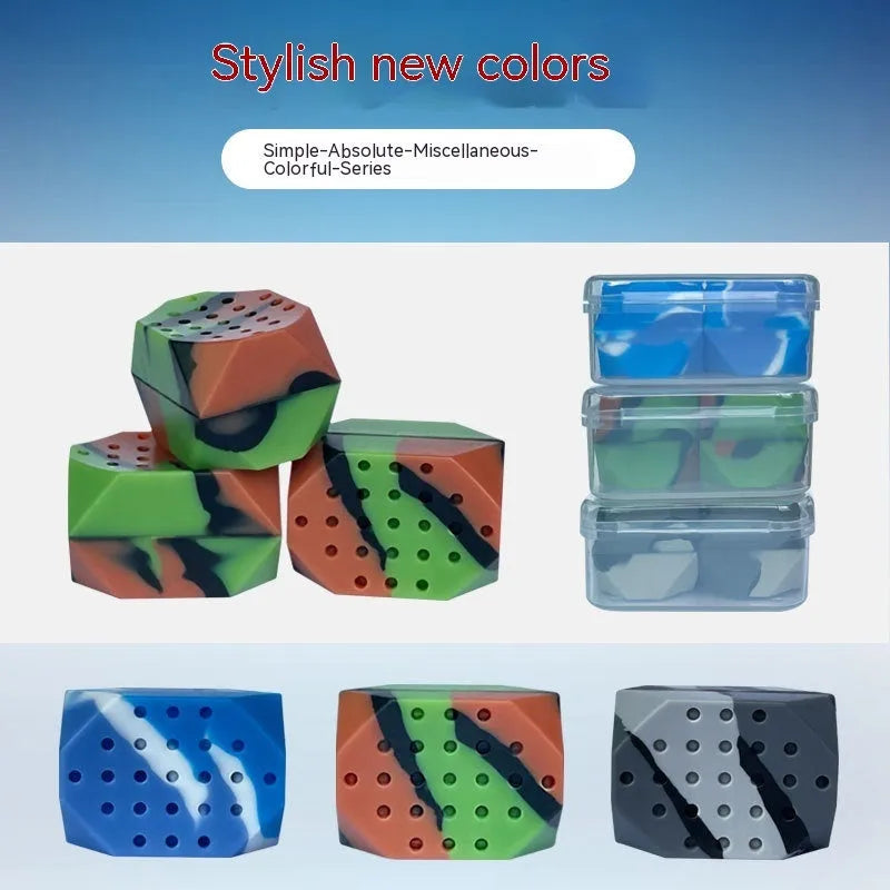 Camouflage pattern facial muscle fitness balls for jaw exercise in transparent packaging